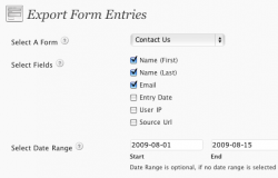 Easily Export Form Entry Data to CSV Format