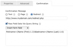 Easily Pass Data To Confirmation Page
