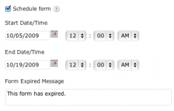 Form Scheduling Form Scheduling