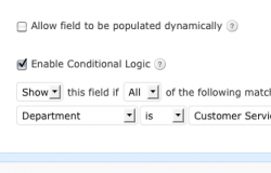 Conditional Form Fields Conditional Form Fields