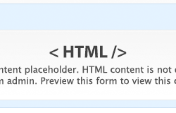 inline HTML content