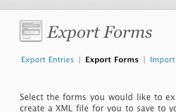 import export forms