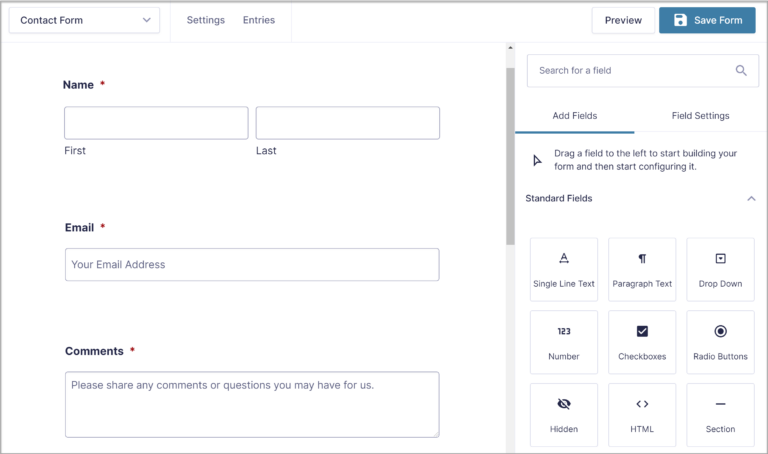 How to Create a Form in WordPress - Gravity Forms