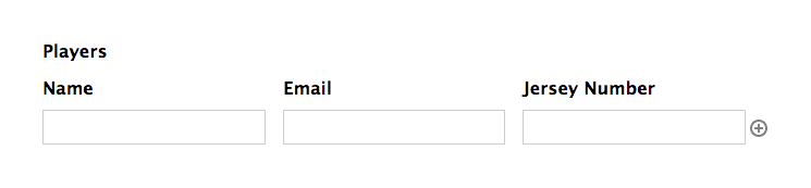 3 Column Form List Example