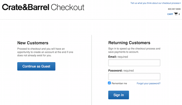 Customer fears checkout