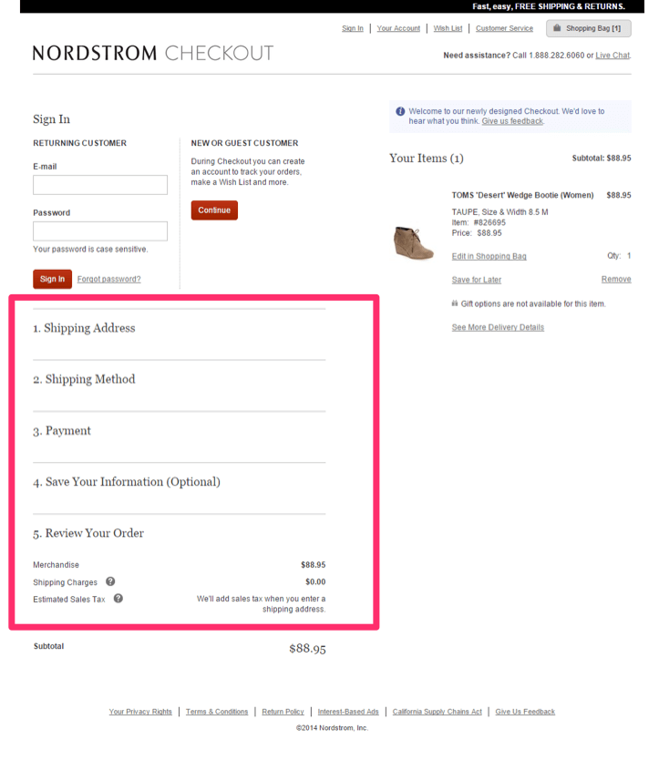 Customer fears checkout
