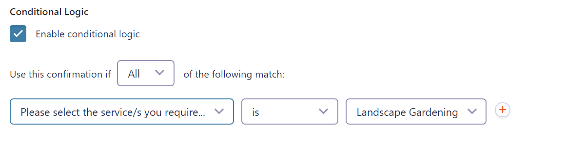 Conditional Logic