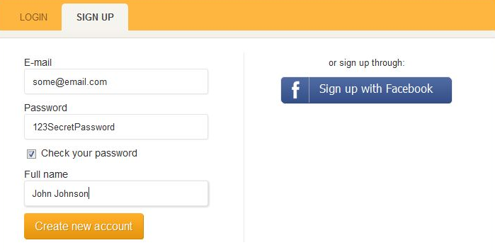 Registration forms