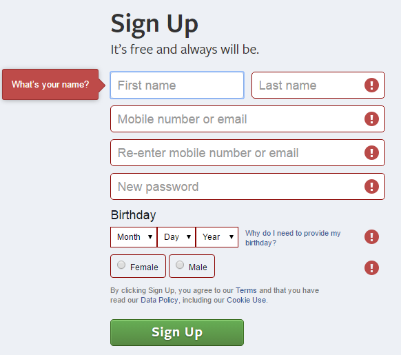 Form layout