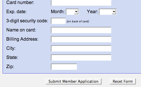 Form layout