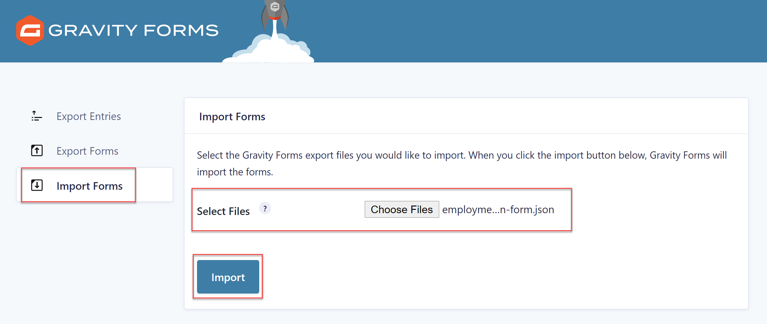 Import Form