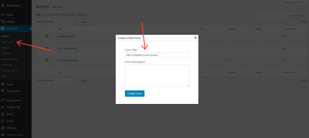 Create a Net Promoter Score survey