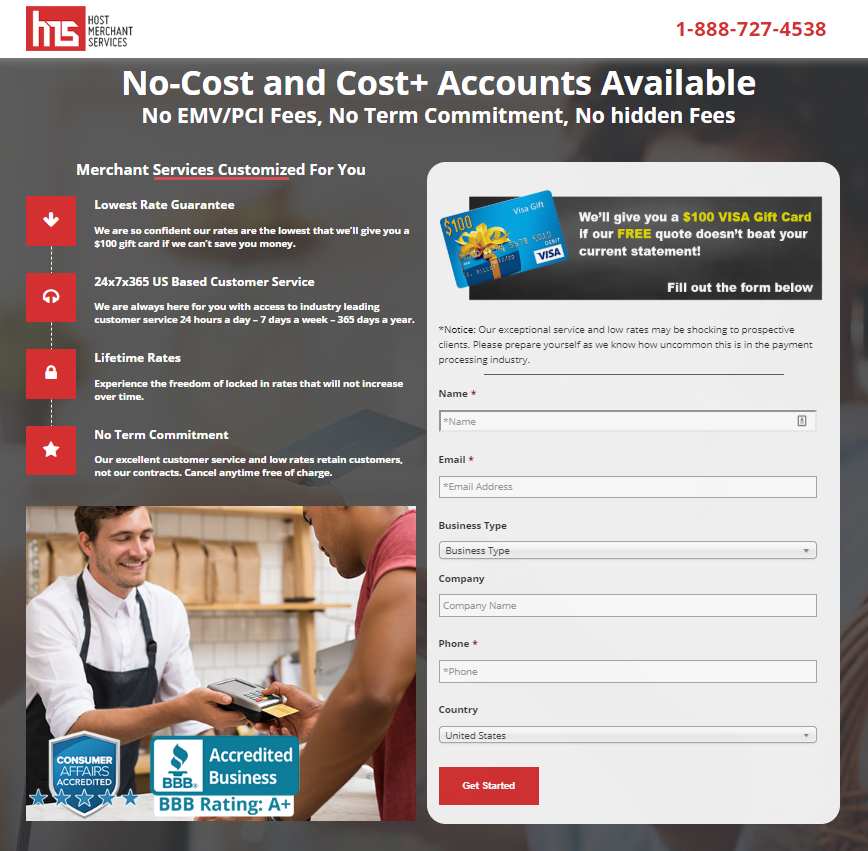 Places to put a contact form