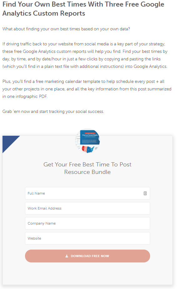 Lead gen forms
