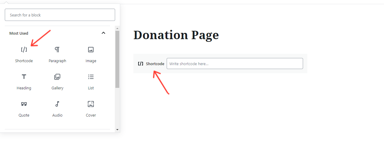 Online donations