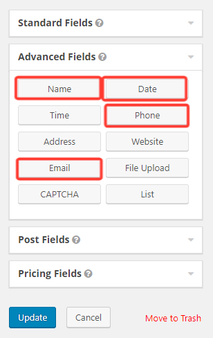 Service agreement form