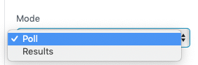 Polls-Block-Mode-Settings