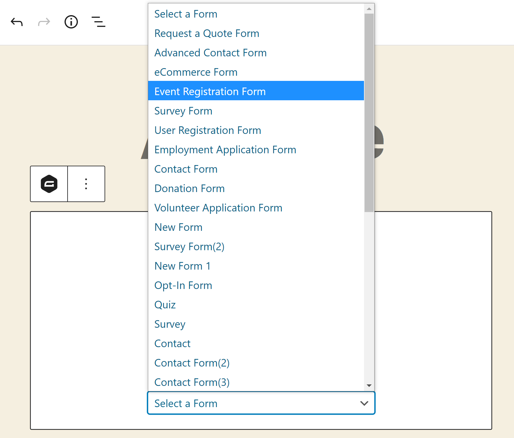 Embed a Form