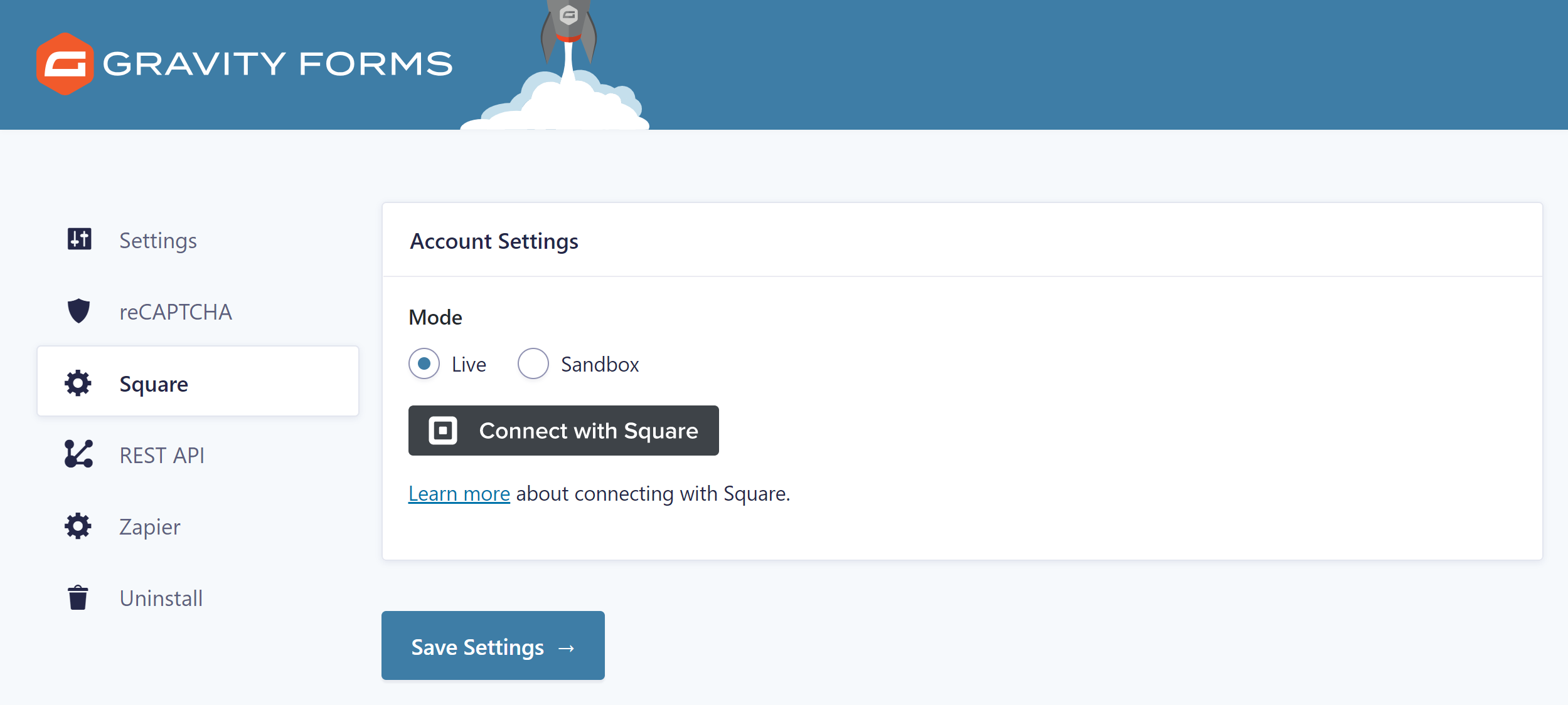 Square Settings