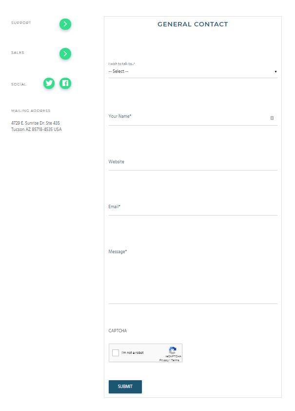 Contact forms