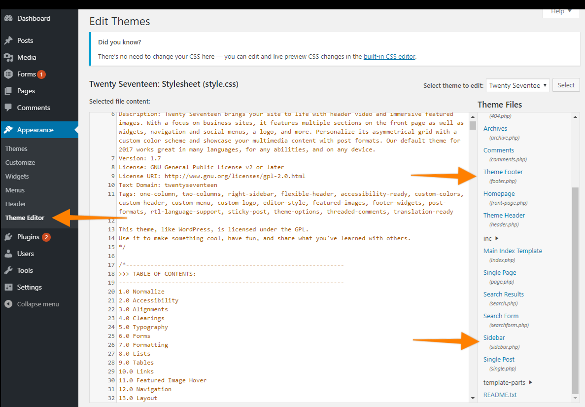 Add a Contact Form