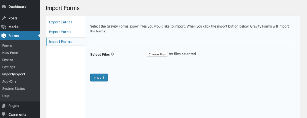Install Gravity Forms Templates