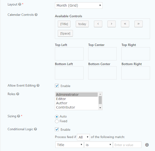 Screenshot additional calendar settings