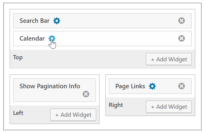 Screenshot of GravityView Calendar settings