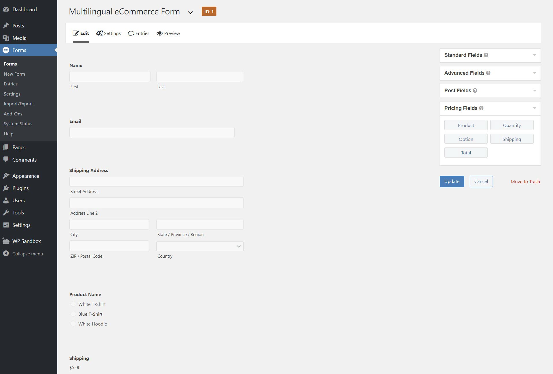 Create a Multilingual WordPress Form