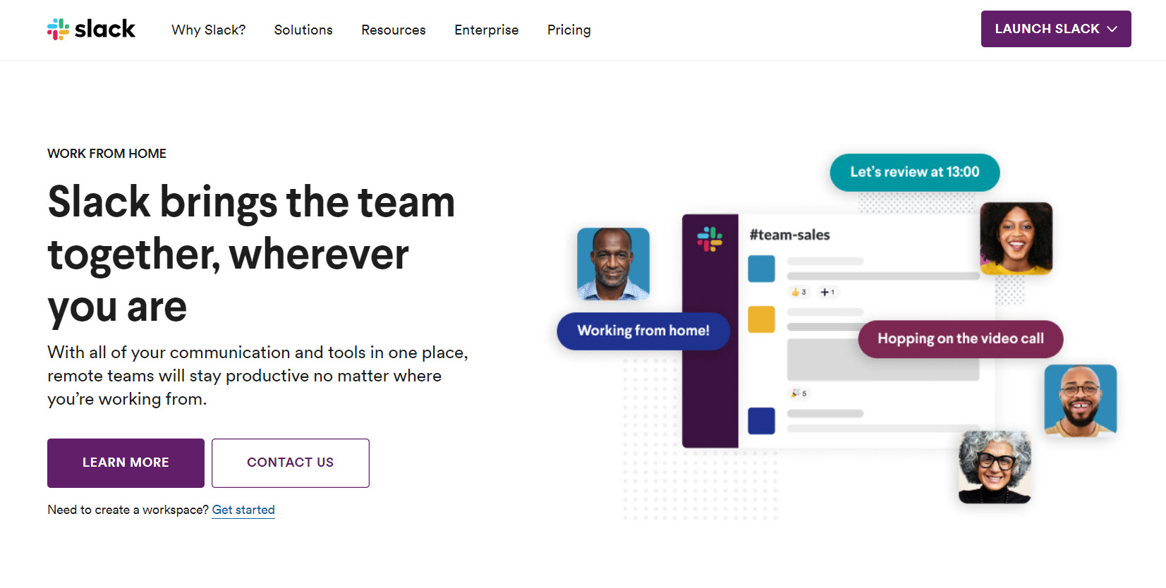 Working Remotely - Slack