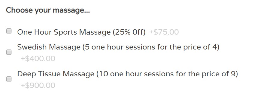 Discount - Options