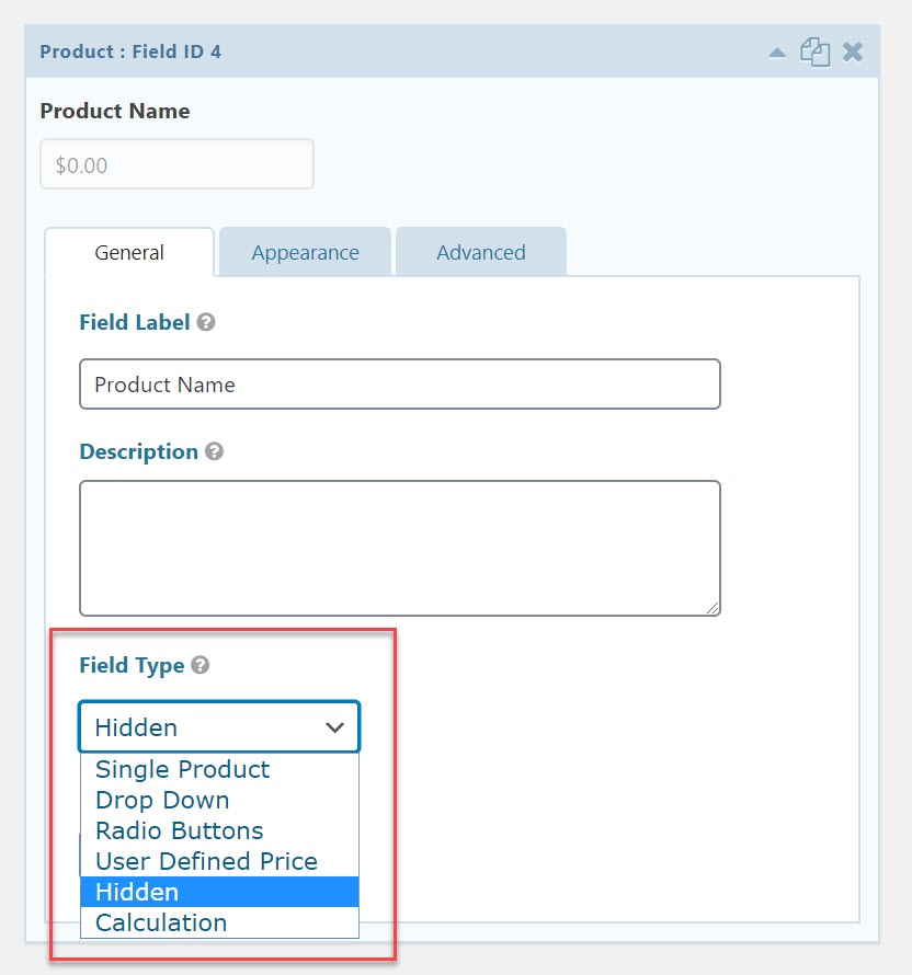 Discount - Product Field