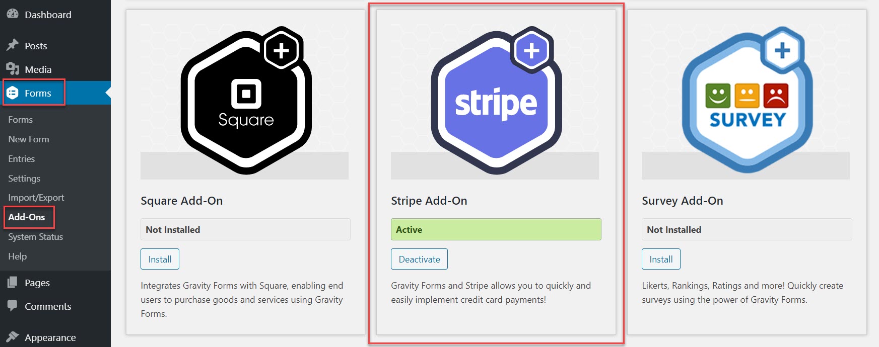 Stripe Install