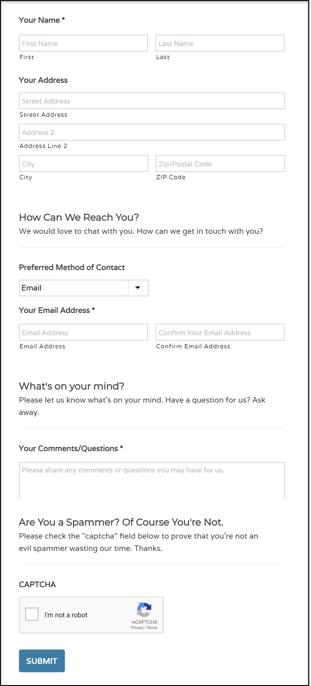 Advanced Contact Form