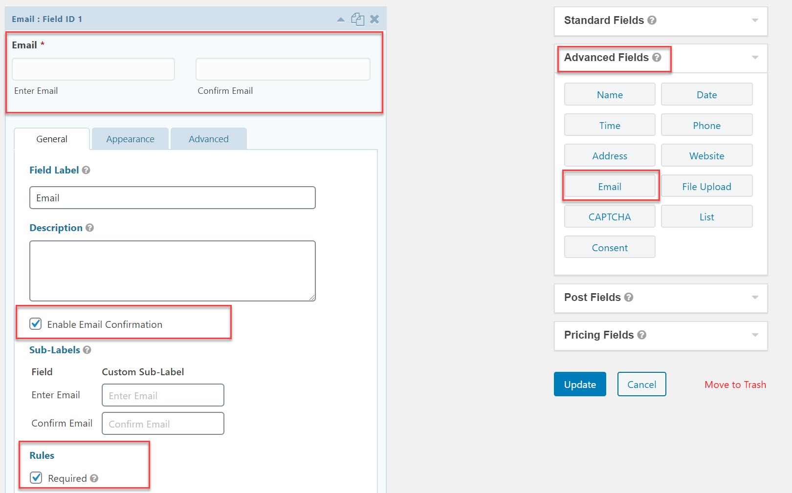 Email Form Field