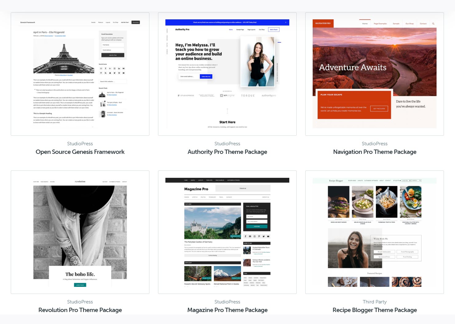 StudioPress Themes