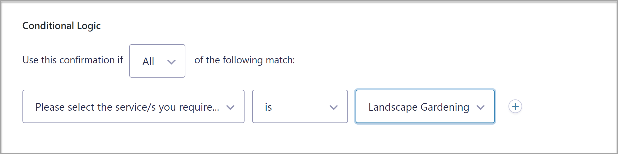 Conditional Logic