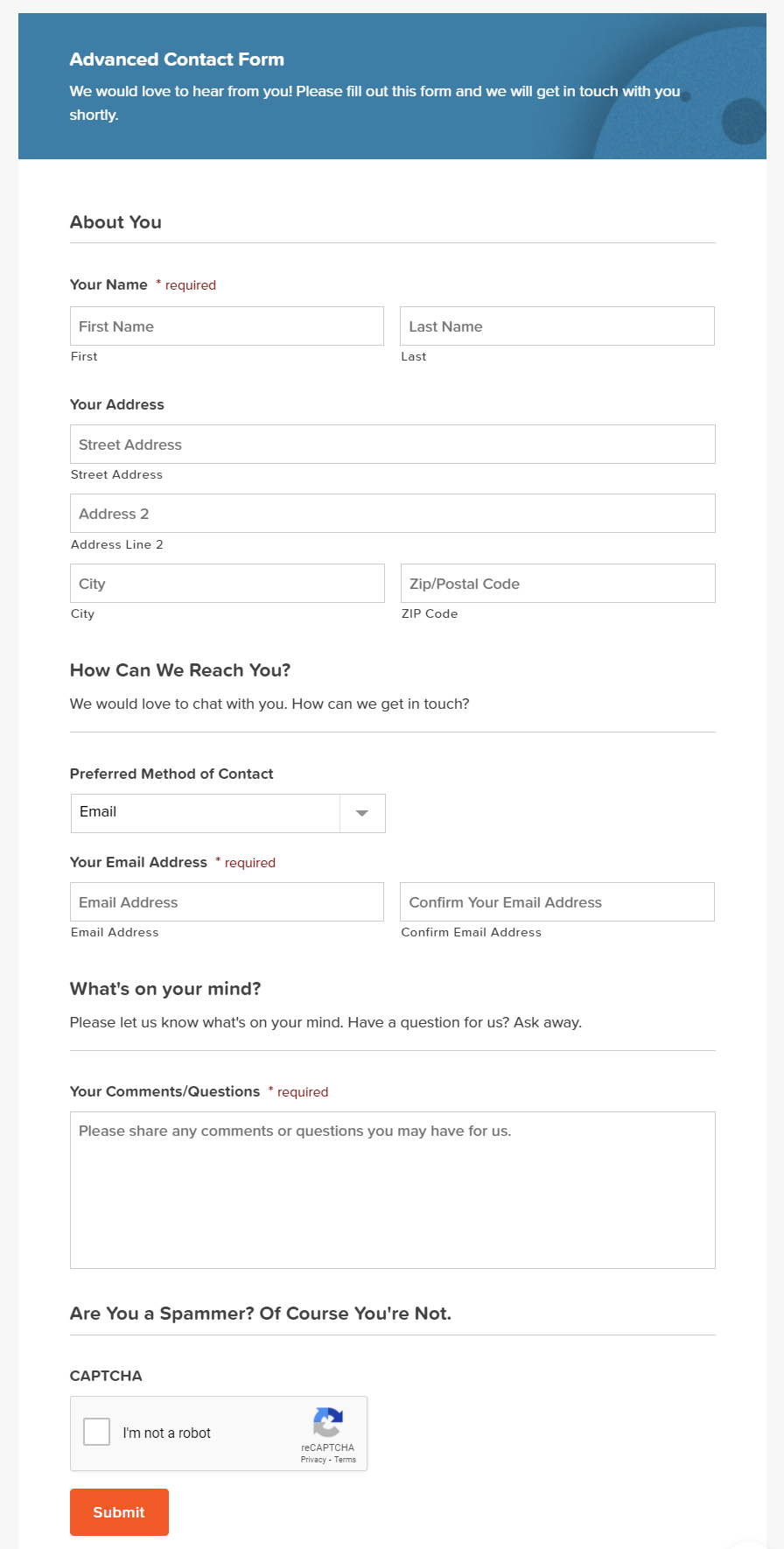 Advanced Contact Form