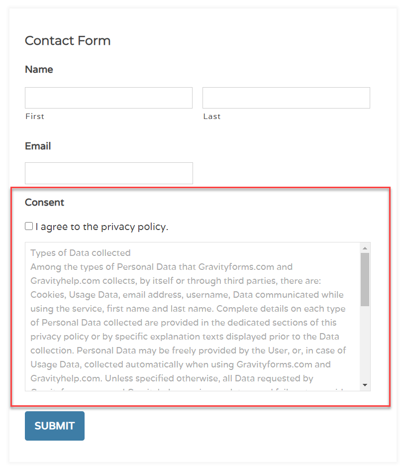 Contact Form