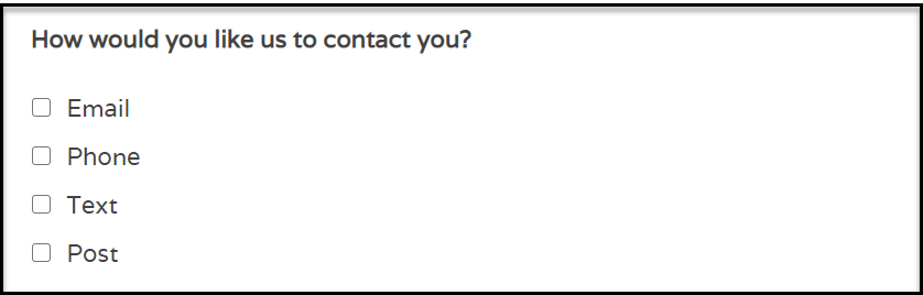 Contact Front End 