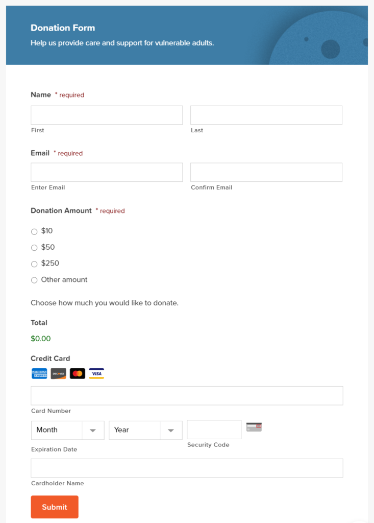 Donation Form