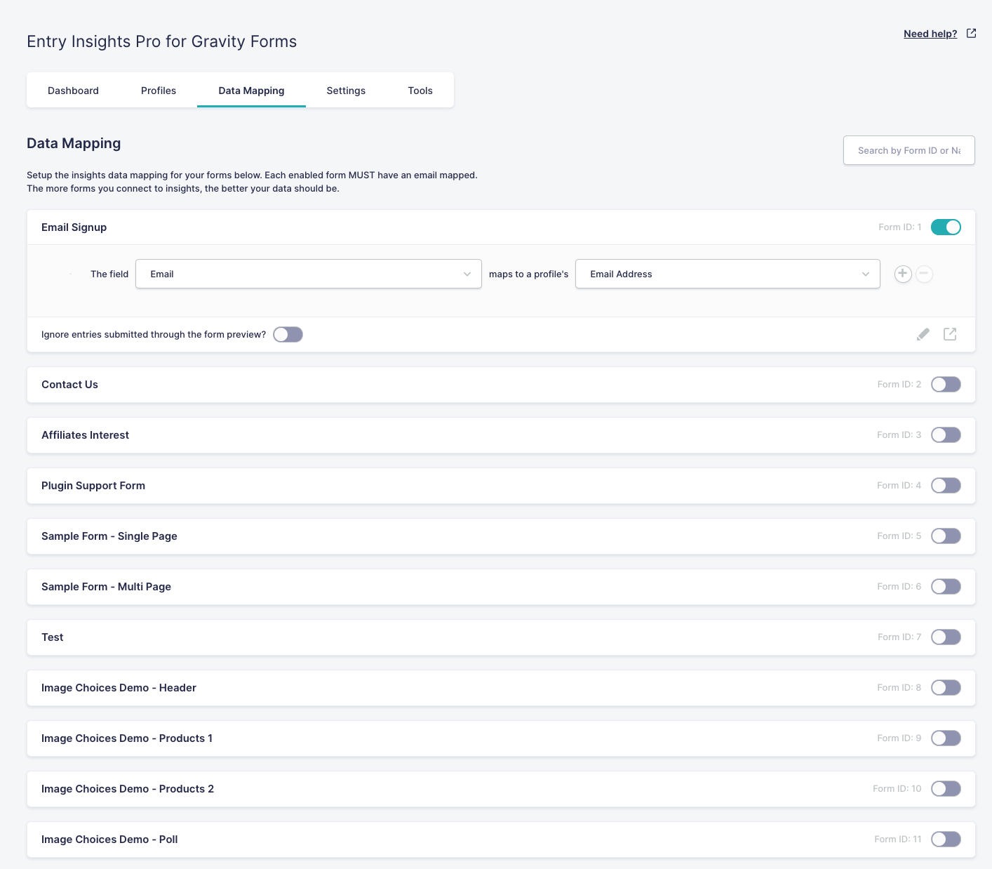 Entry-insights-field-mapping