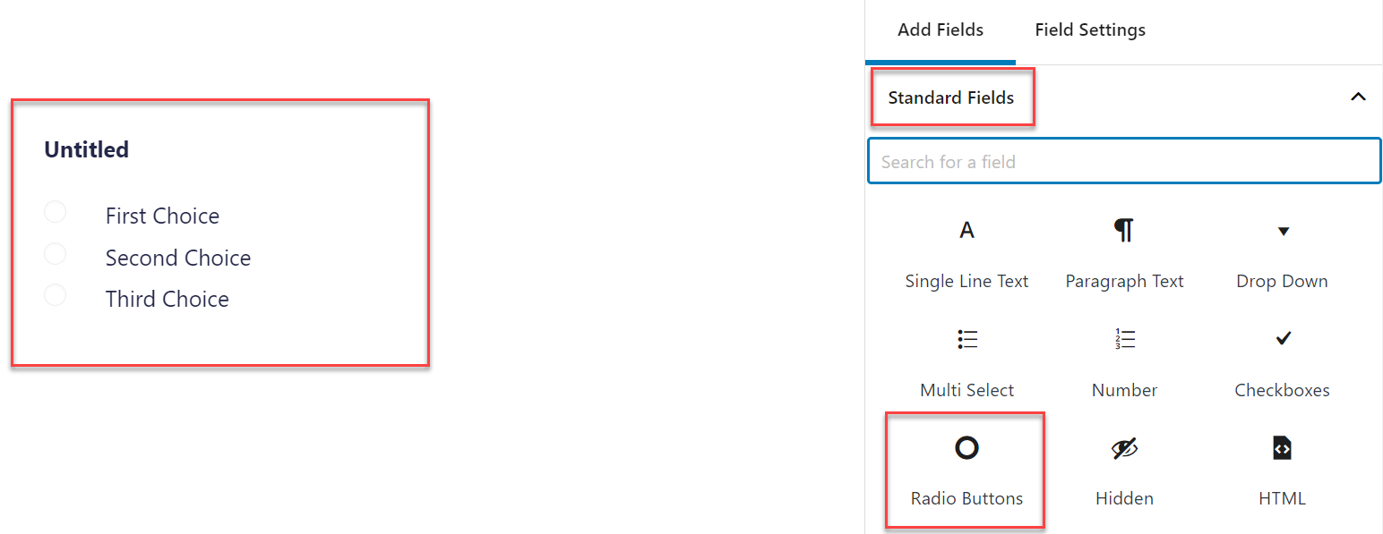 Radio Buttons 