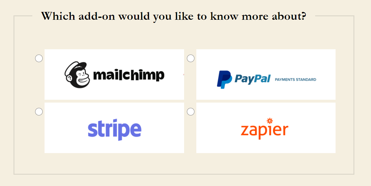 Radio Buttons Form