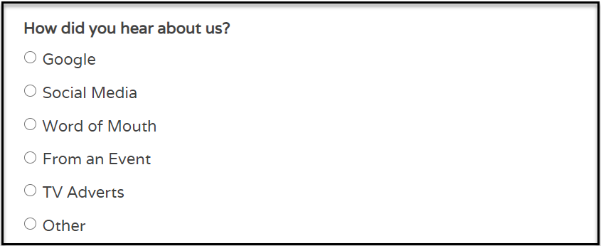 hear about us - front end
