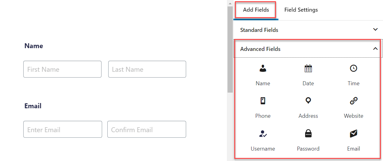 Advanced Fields