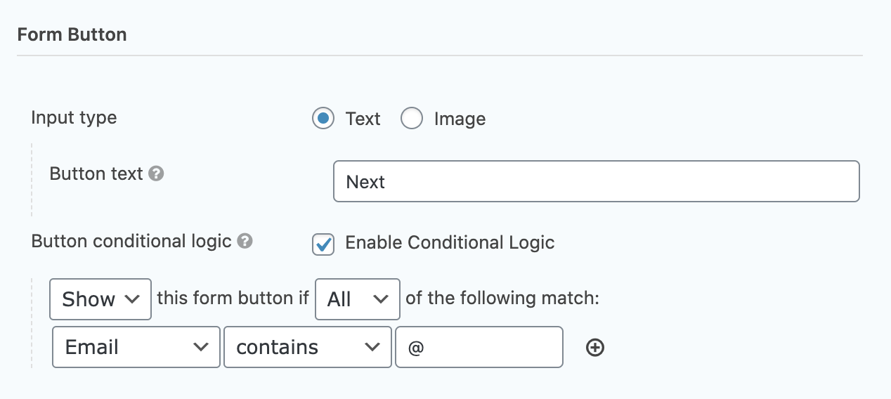 Conditional Logic