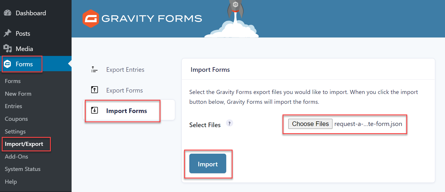 Import Form