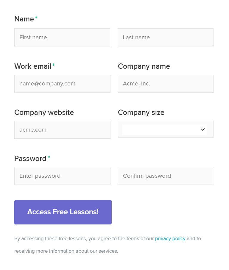 User Registration Form