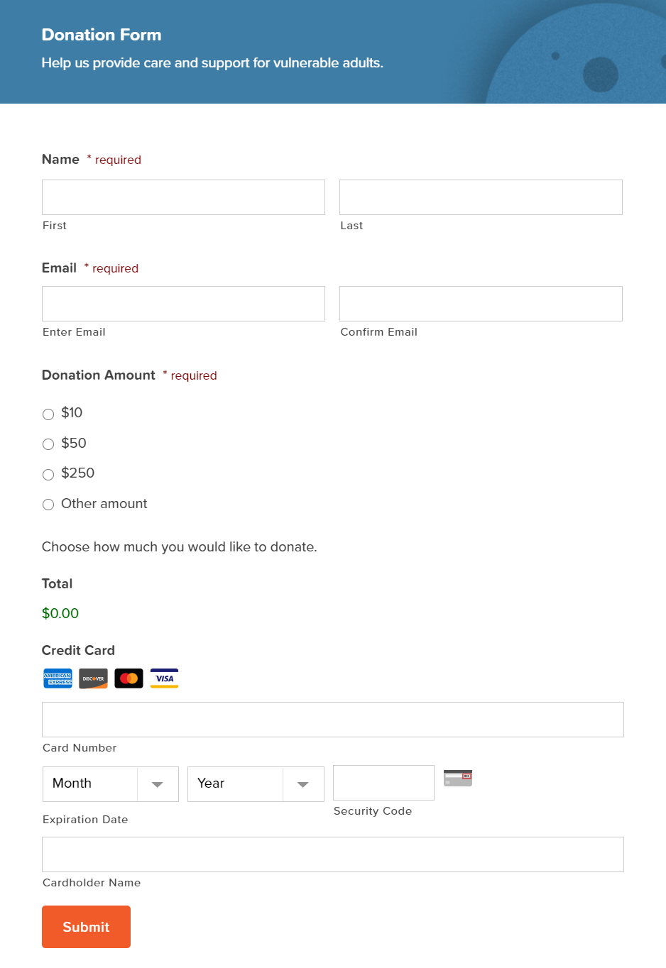 Donation Form